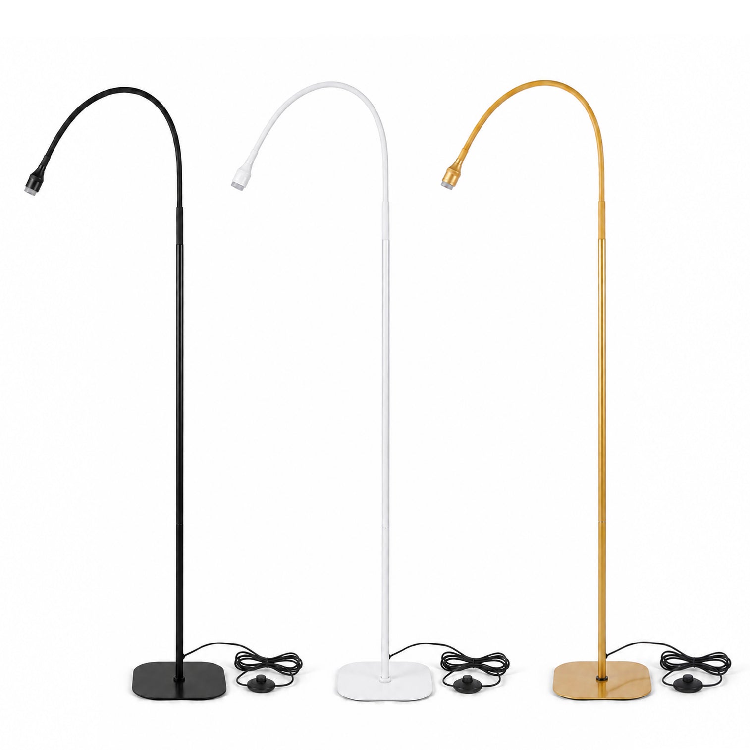 Profi-UV-Lampe 6 W mit Fußpedal & flexiblem Schwanenhals für Nagel-, Wimpern- und Brow-Studio