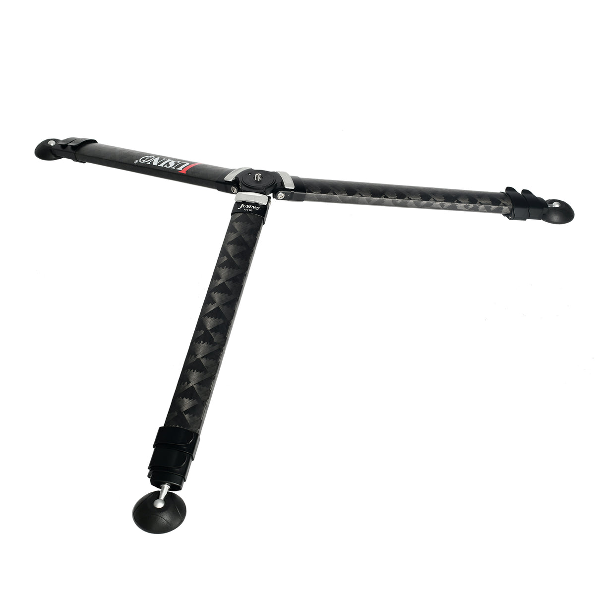 JUSINO Karbon Profi-Videostativ Tripod bis 130cm 18kg belastbar Transporttasche KA-50