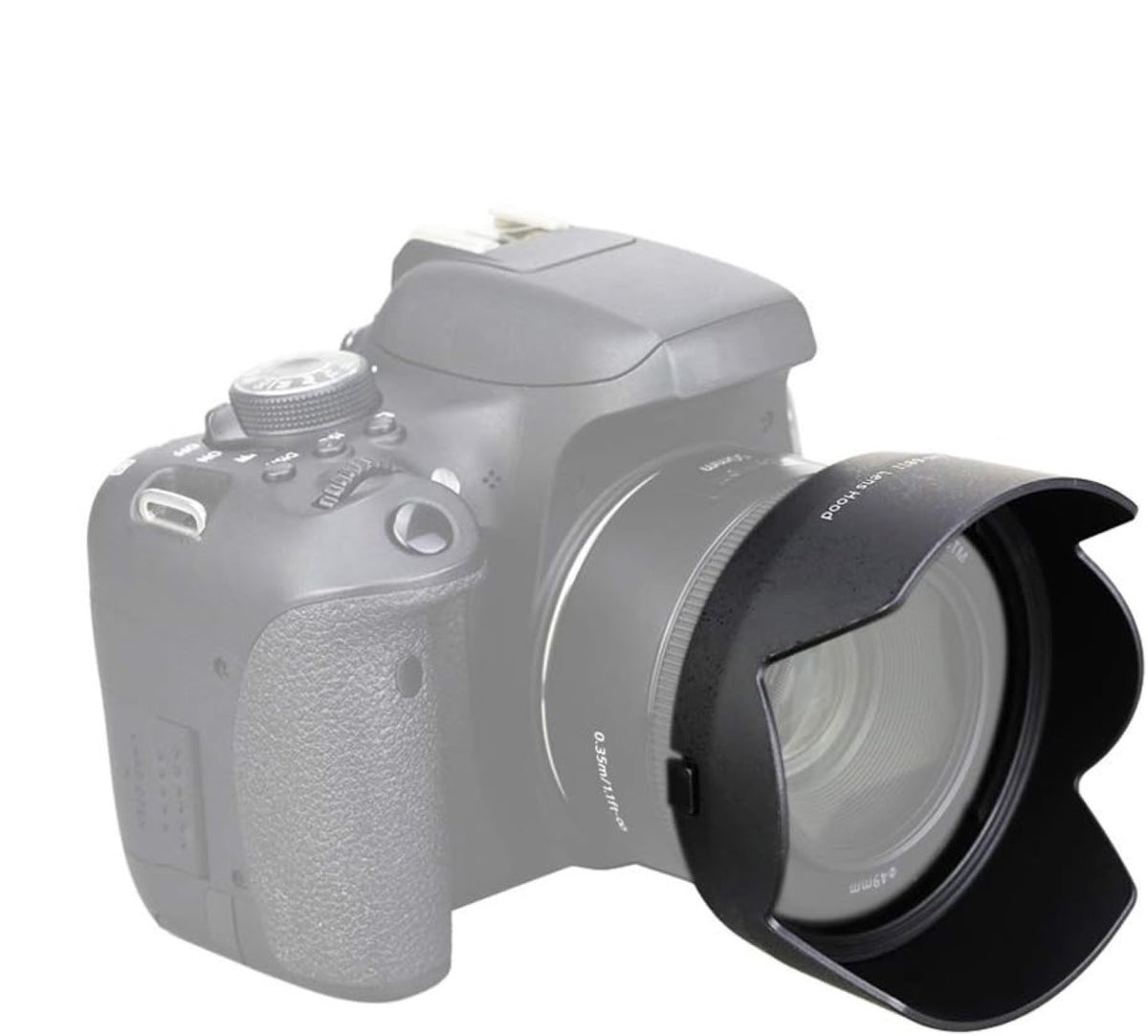 Gegenlichtblende für Canon EF 50mm f/1.8 STM Tulpenform ersetzt ES-68II