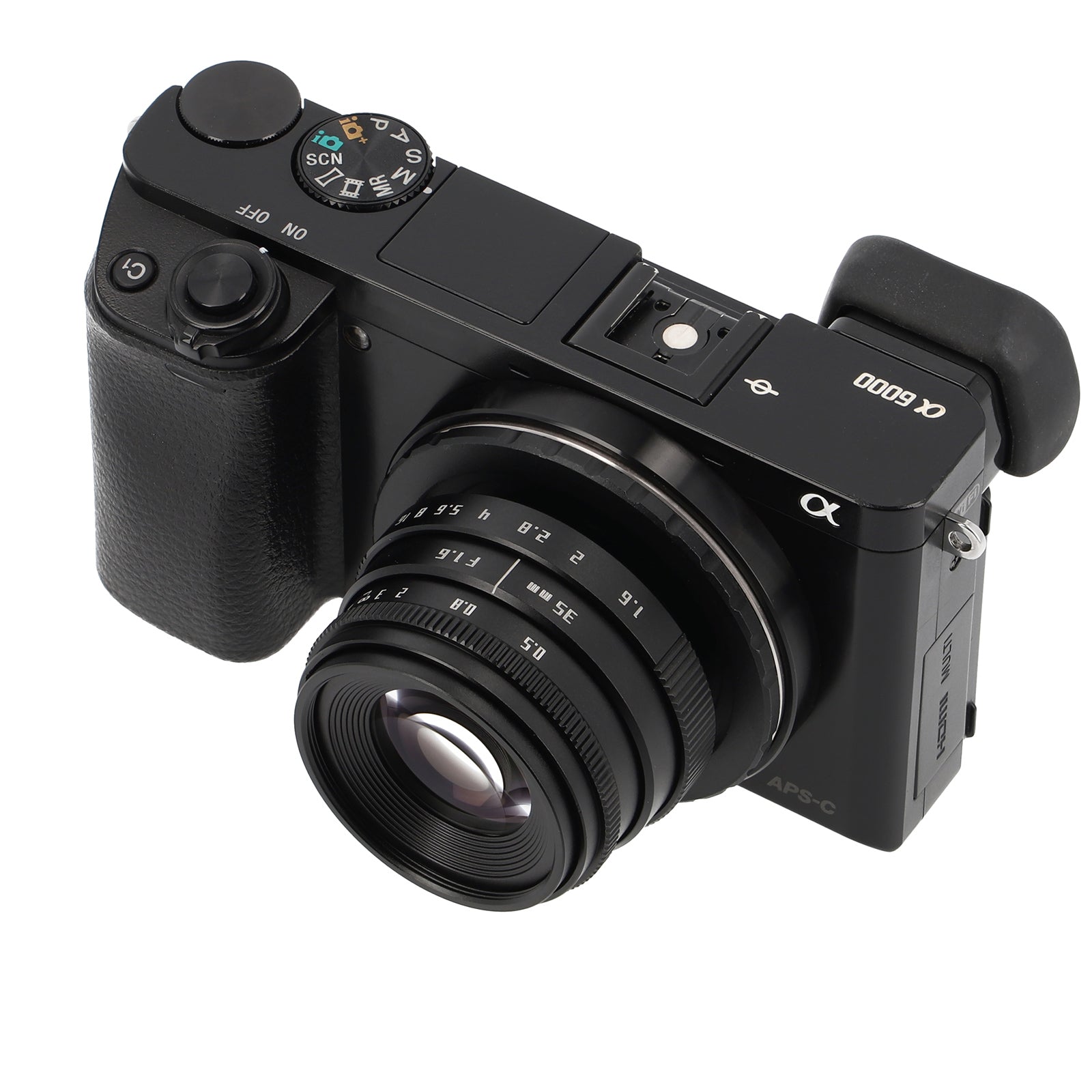35mm F1.6 C-Mount Objektiv Silber/Schwarz - Manuelles APS-C Portrait- & Cine-Objektiv aus Metall