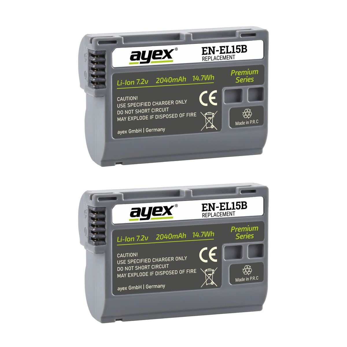 Batteriegriff Set für Nikon Z6II Z7II ersetzt MB-N11 + 2x EN-EL15B Akku