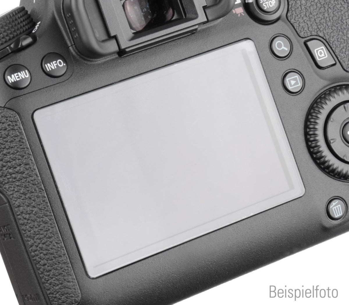 Displayschutz für Nikon D3100 selbsthaftendes Echtglas transparent