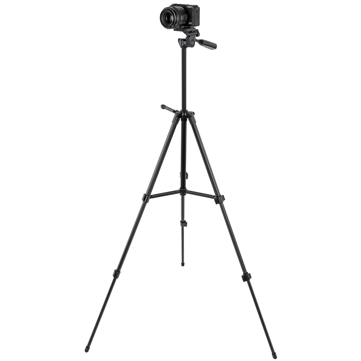 Reisestativ Aluminium leicht & kompakt 135cm Höhe Kugelkopf DSLR Kamera bis 3?kg
