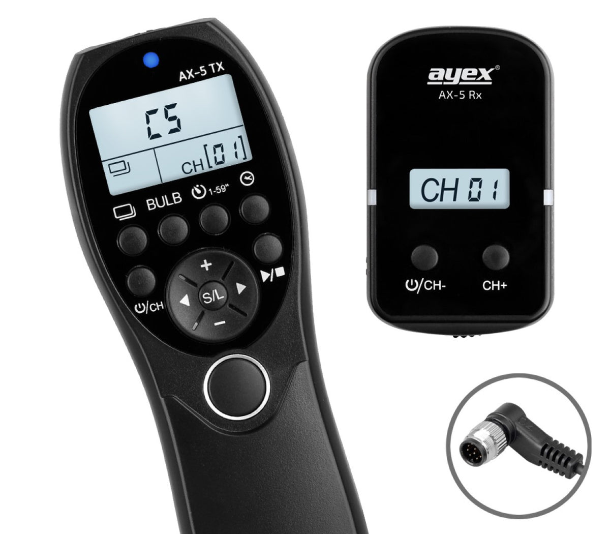 Funk Timer Fernauslöser AX-5 DC0 zB Nikon Z9 Z8 D850 D700 D5 D4S D3 Serie Bulb Delay Fokussieren