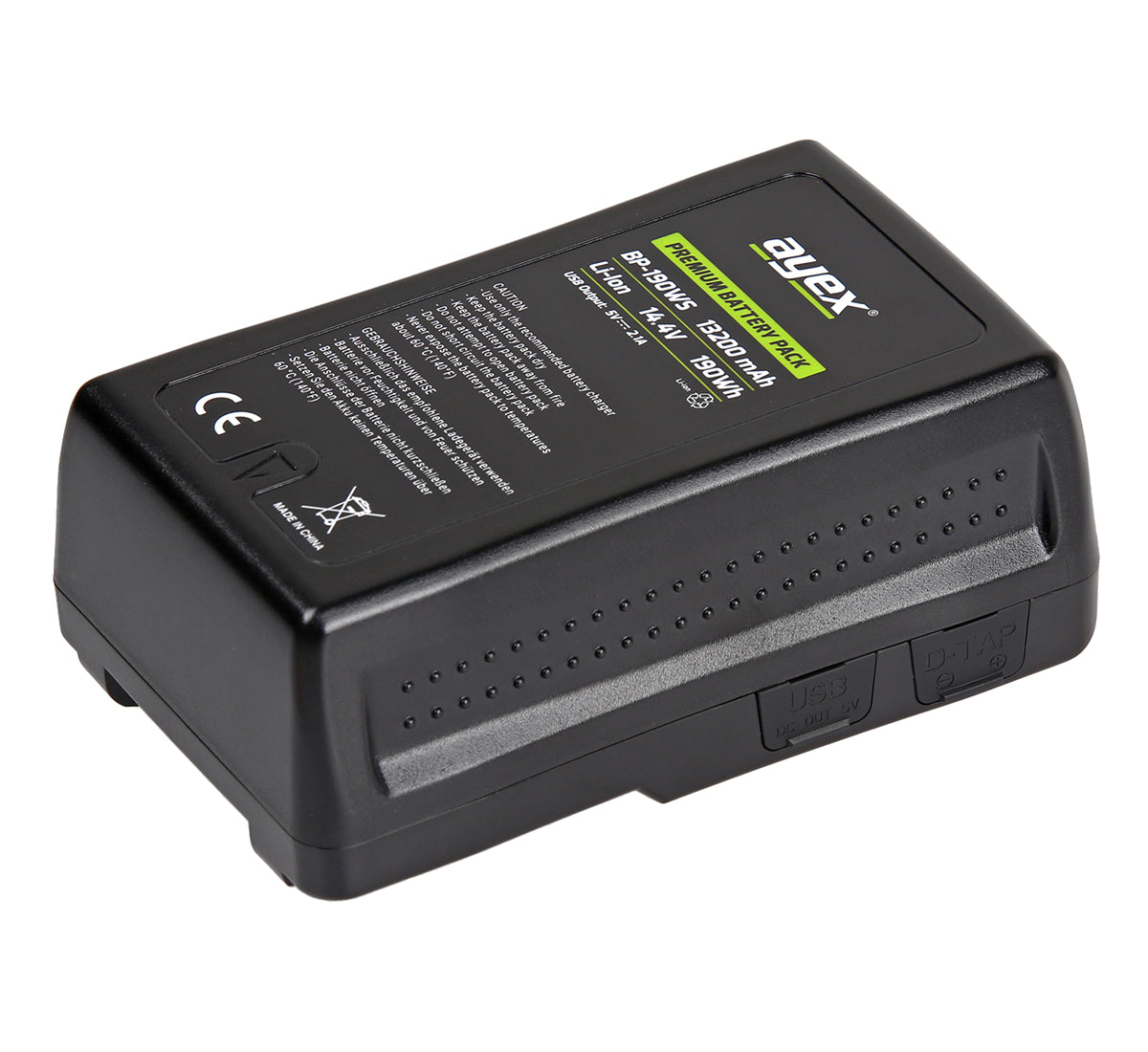 ayex V-Mount Premium Akku BP-190WS für Sony Camcorder
