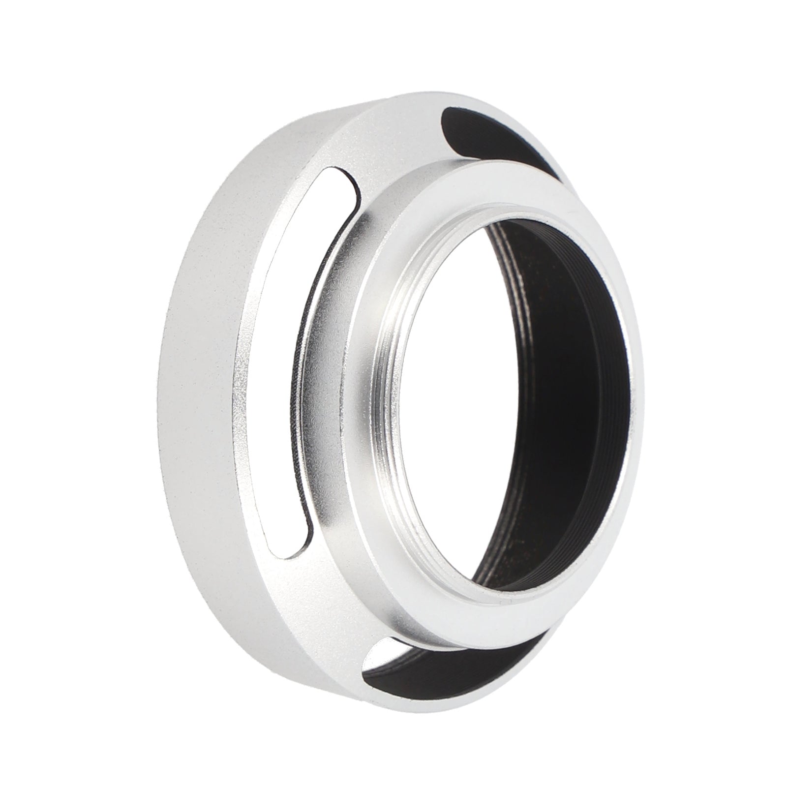 Metall Gegenlichtblende Silber – Hohlprofil Design – Schraubmontage