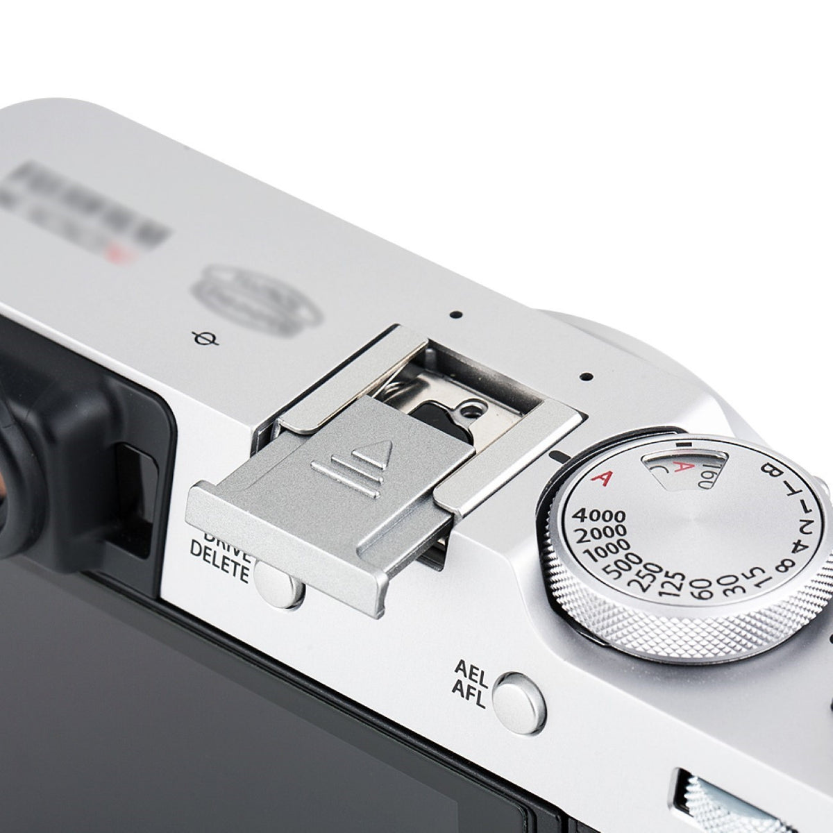 Hot Shoe Cover für Fujifilm Kameras Premium ABS Schutzkappe schützt vor Staub Feuchtigkeit Kratzern Silber
