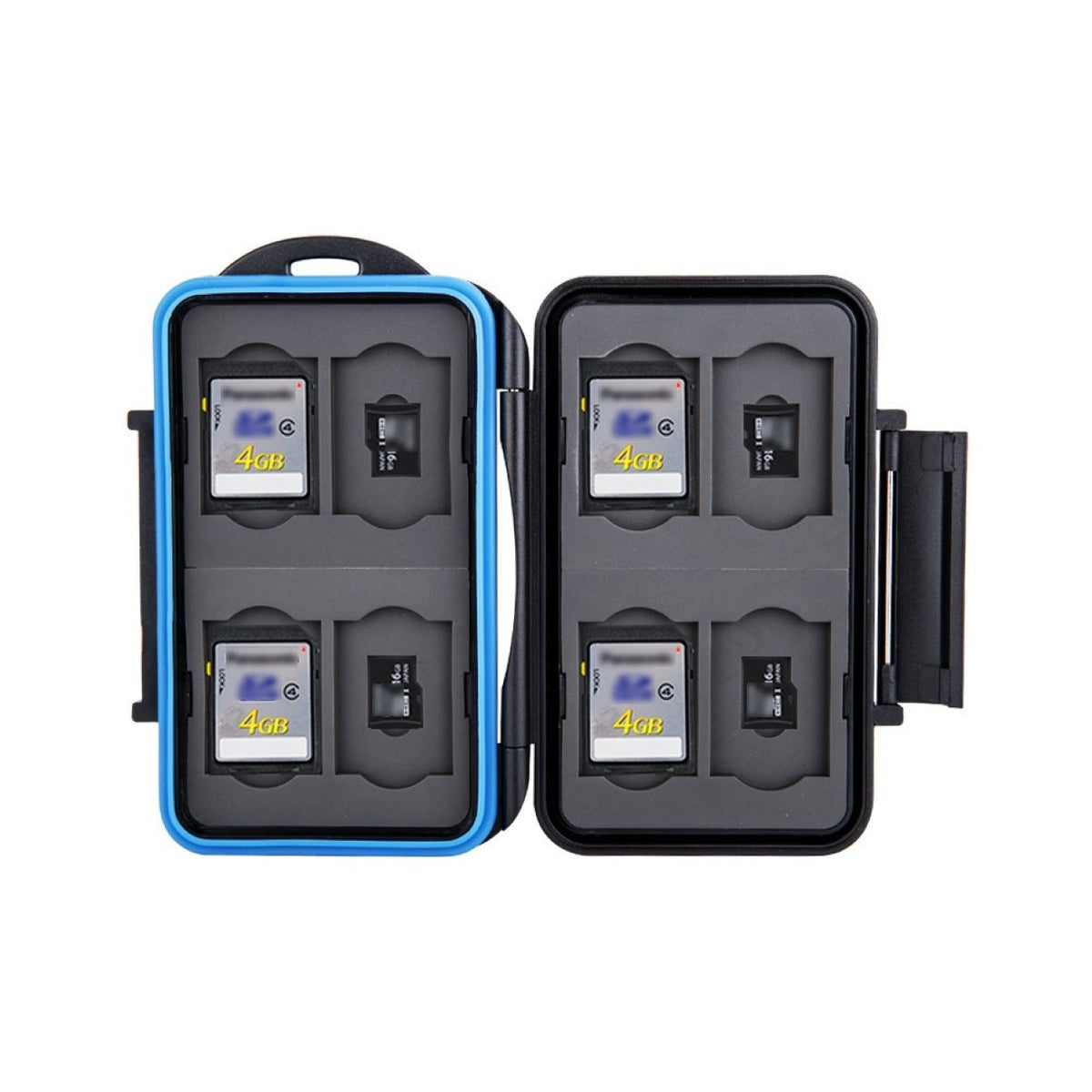 Speicherkarten Schutzbox Staub+Wasserdicht gummierte Innenausstattung 8x SD/Micro SD