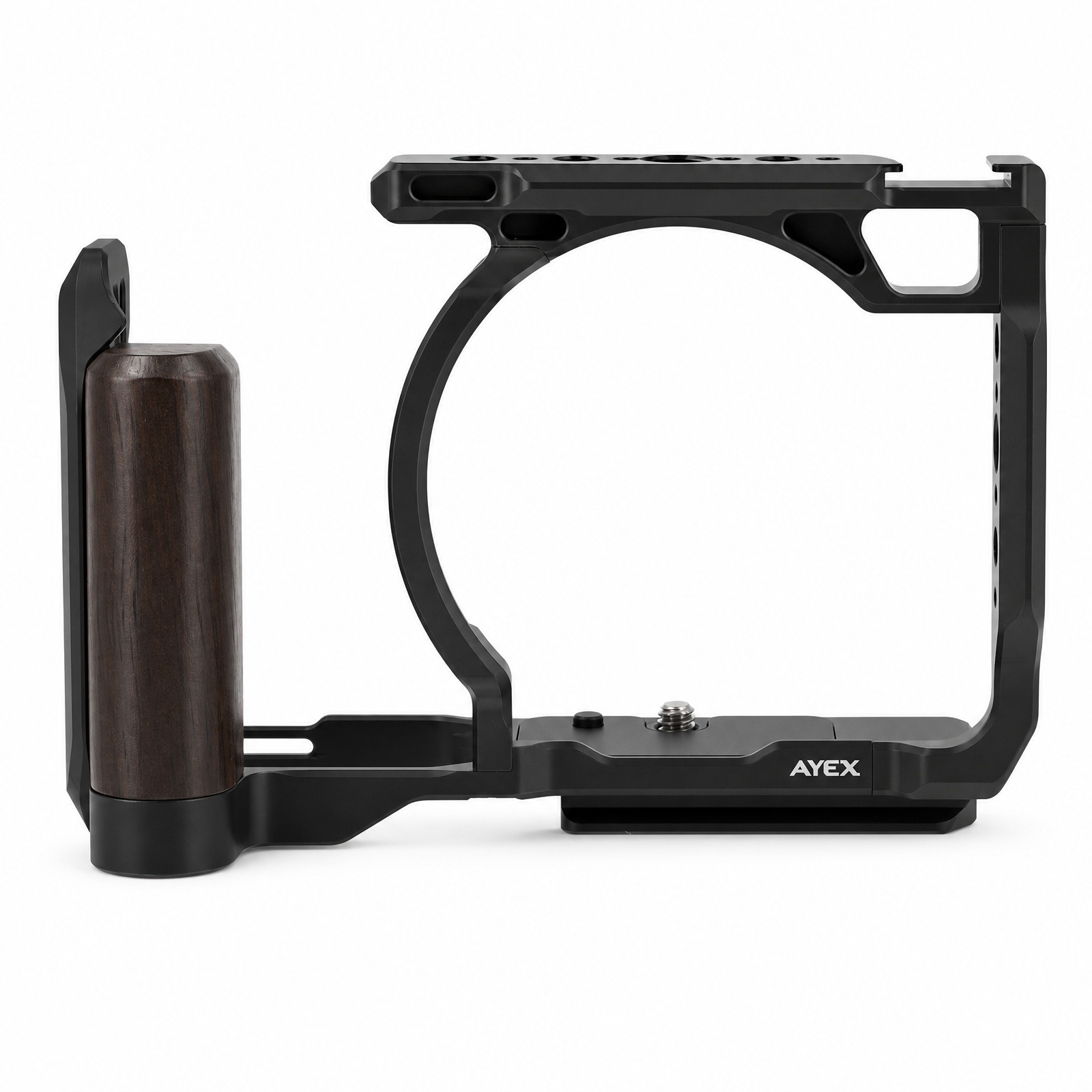 ayex Kamera-Cage für Nikon ZR mit Holzoptik-Griff und Arca-Profil