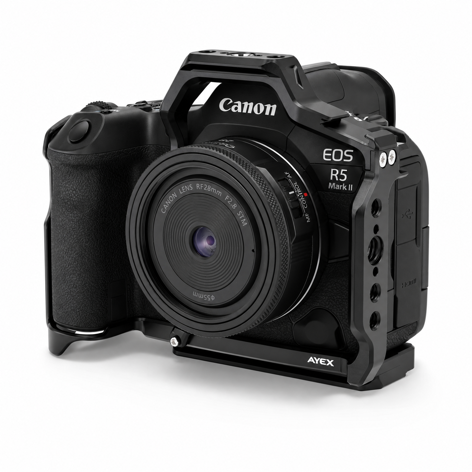 ayex Kamera-Cage kompatibel mit Canon EOS R5 Mark II, R6 Mark III und R6 Mark II