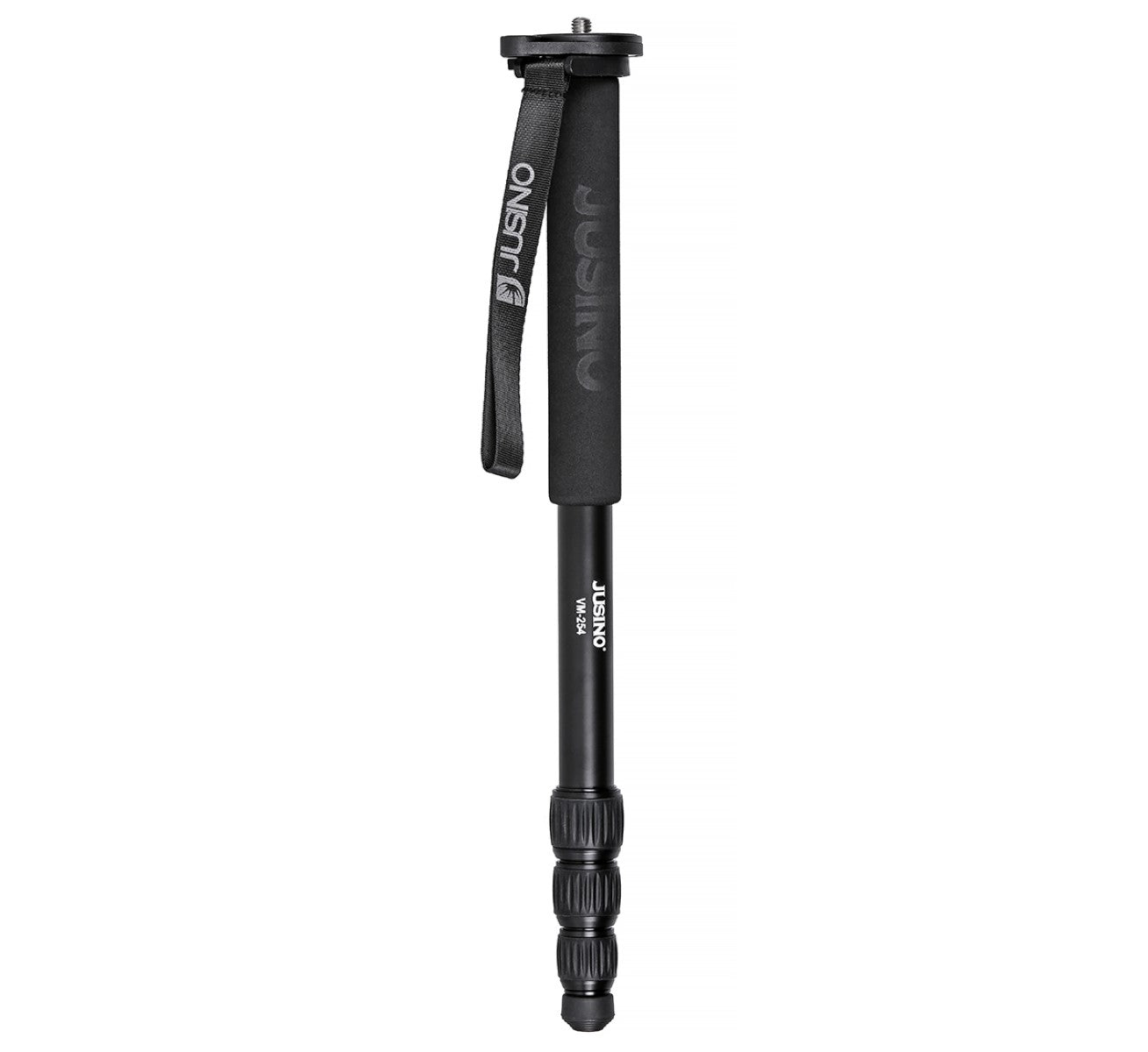 JUSINO Alu Monopod abnehmbarer Fuß Tischstativ Schnelldrehverschlüsse bis 153cm 6kg