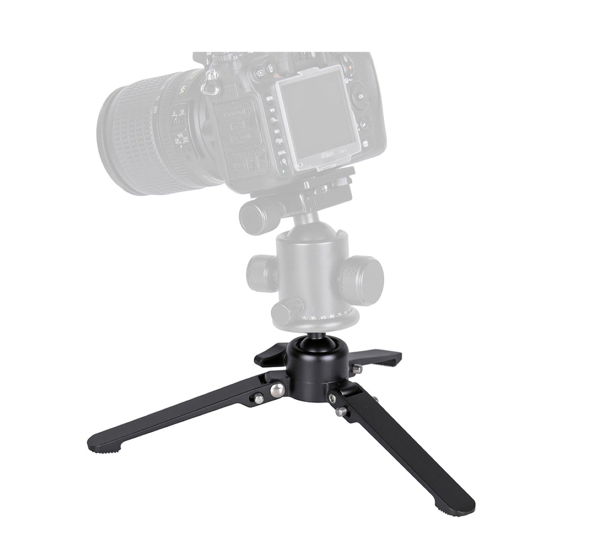 JUSINO Alu Monopod abnehmbarer Fuß Tischstativ Schnelldrehverschlüsse bis 153cm 6kg