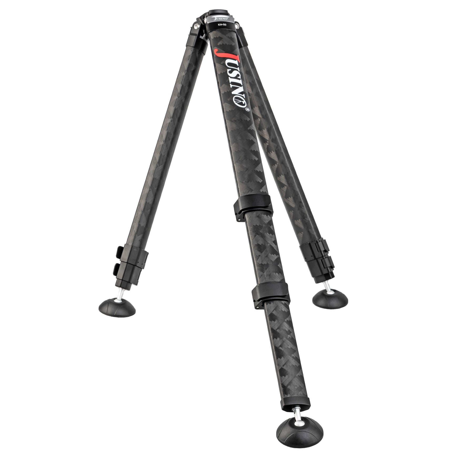 JUSINO Karbon Profi-Videostativ Tripod bis 130cm 18kg belastbar Transporttasche KA-50