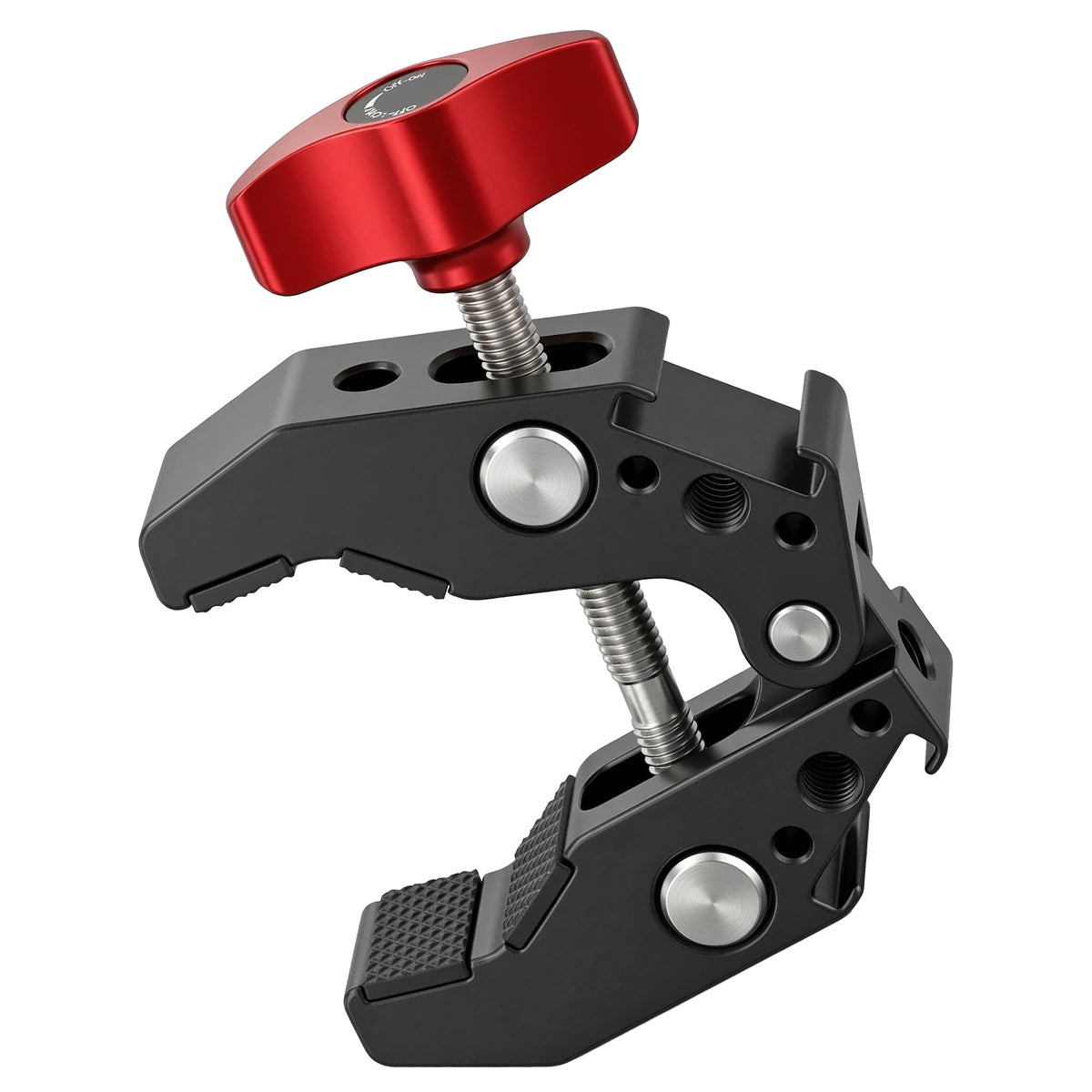 ayex Metall Super Clamp mit Blitzschuh & 1/4 Zoll Gewinde – Universelle Befestigungsklemme für Kamera, LED Licht, Mikrofon & Zubehör