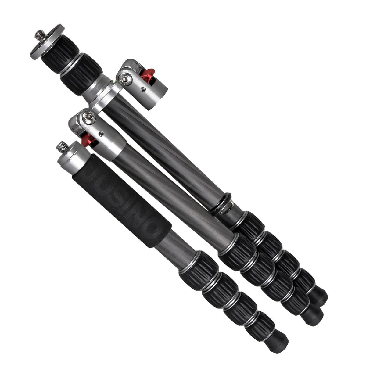 JUSINO Carbon Stativ leicht kompakt Monopod-Funktion bis 130,5cm 5kg + Kugelkopf TK-225 SC GT-30