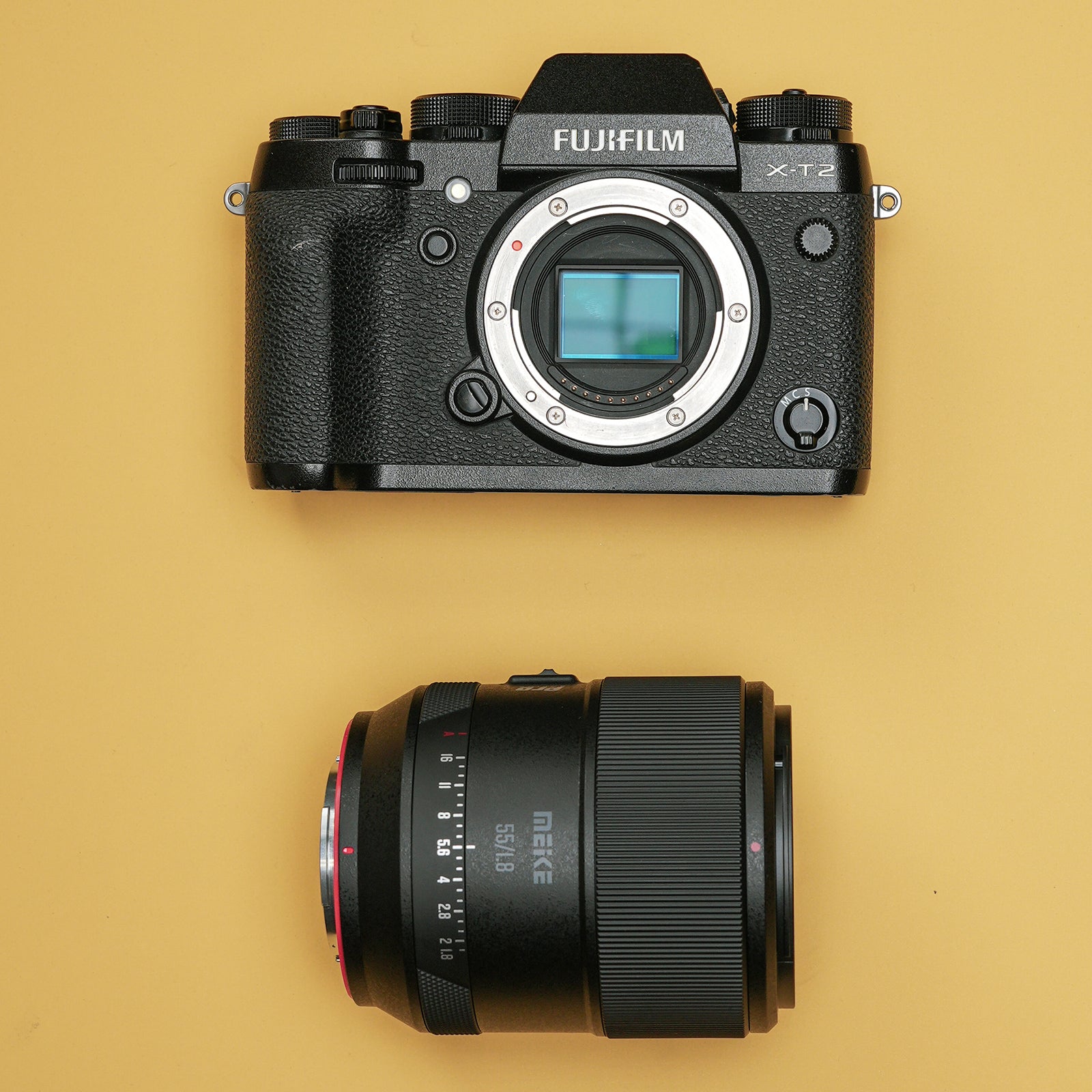 Meike 55mm F1.8 AF Pro STM Autofokus Objektiv Portrait für Fujifilm X Mount