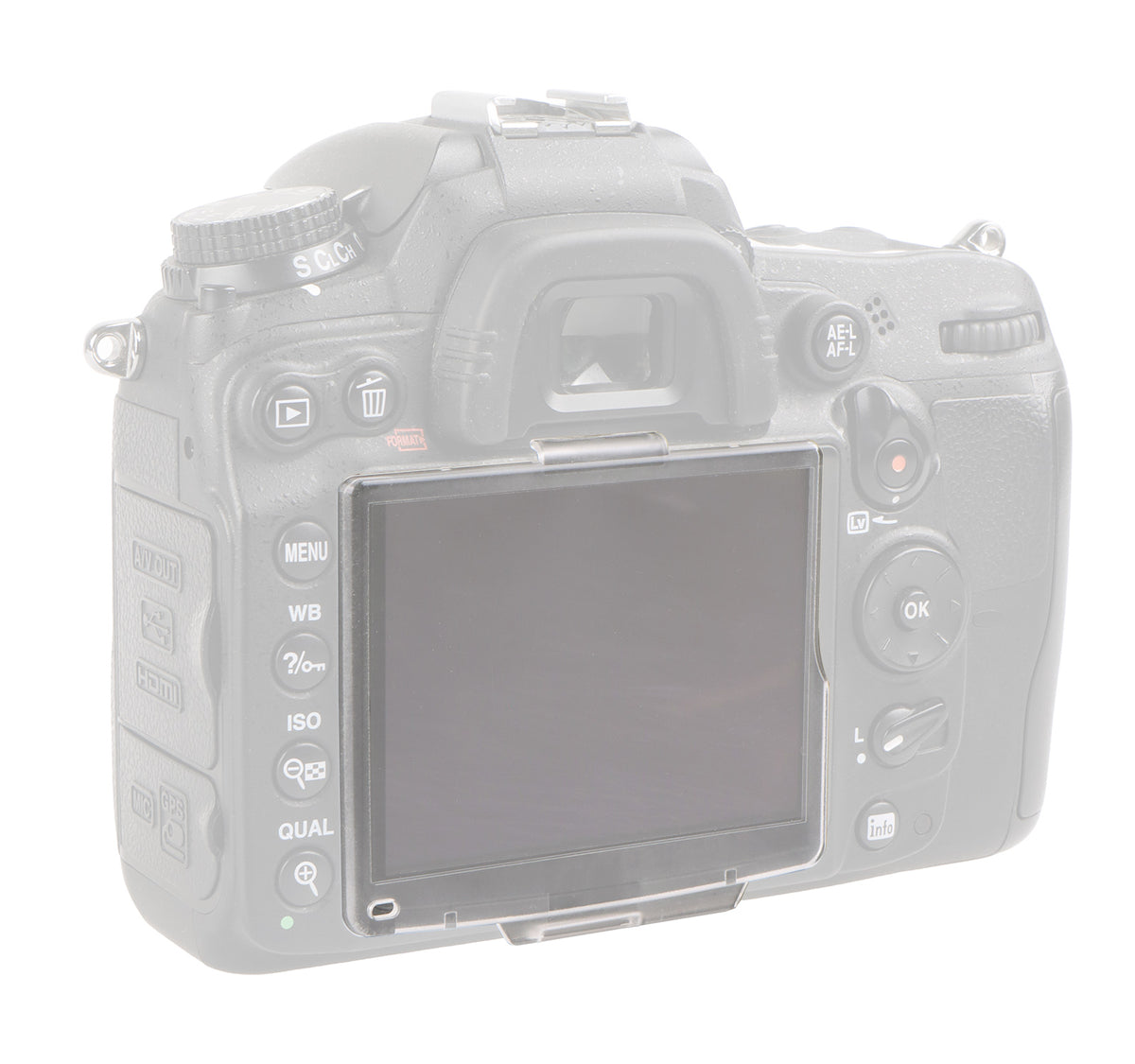 LCD Displayschutz Cover für Nikon D300/D300S ersetzt BM-8