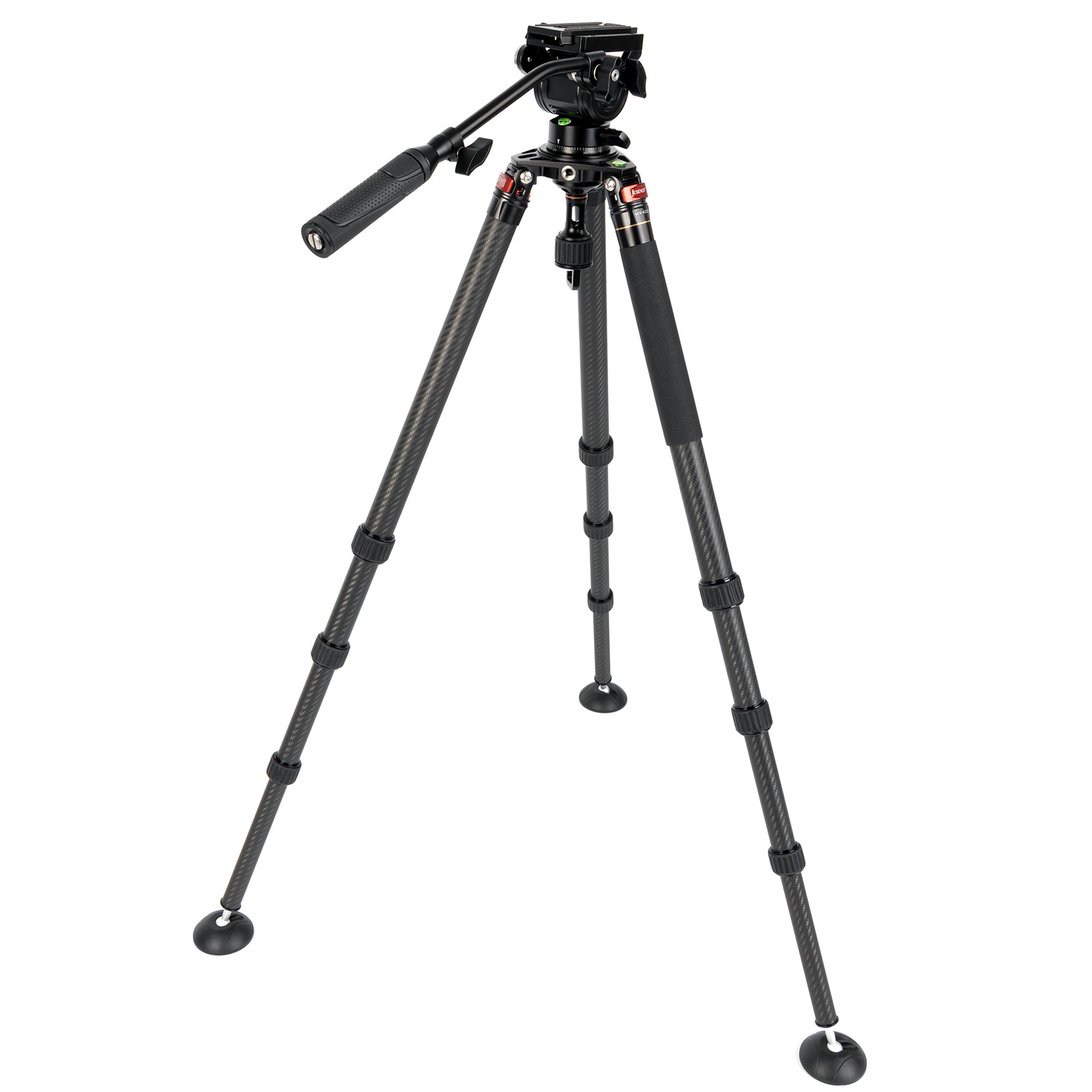 JUSINO Karbon Profi Videostativ & Kugelkopf Perfekt für Vogelaufnahmen 152,5cm 18Kg belastbar