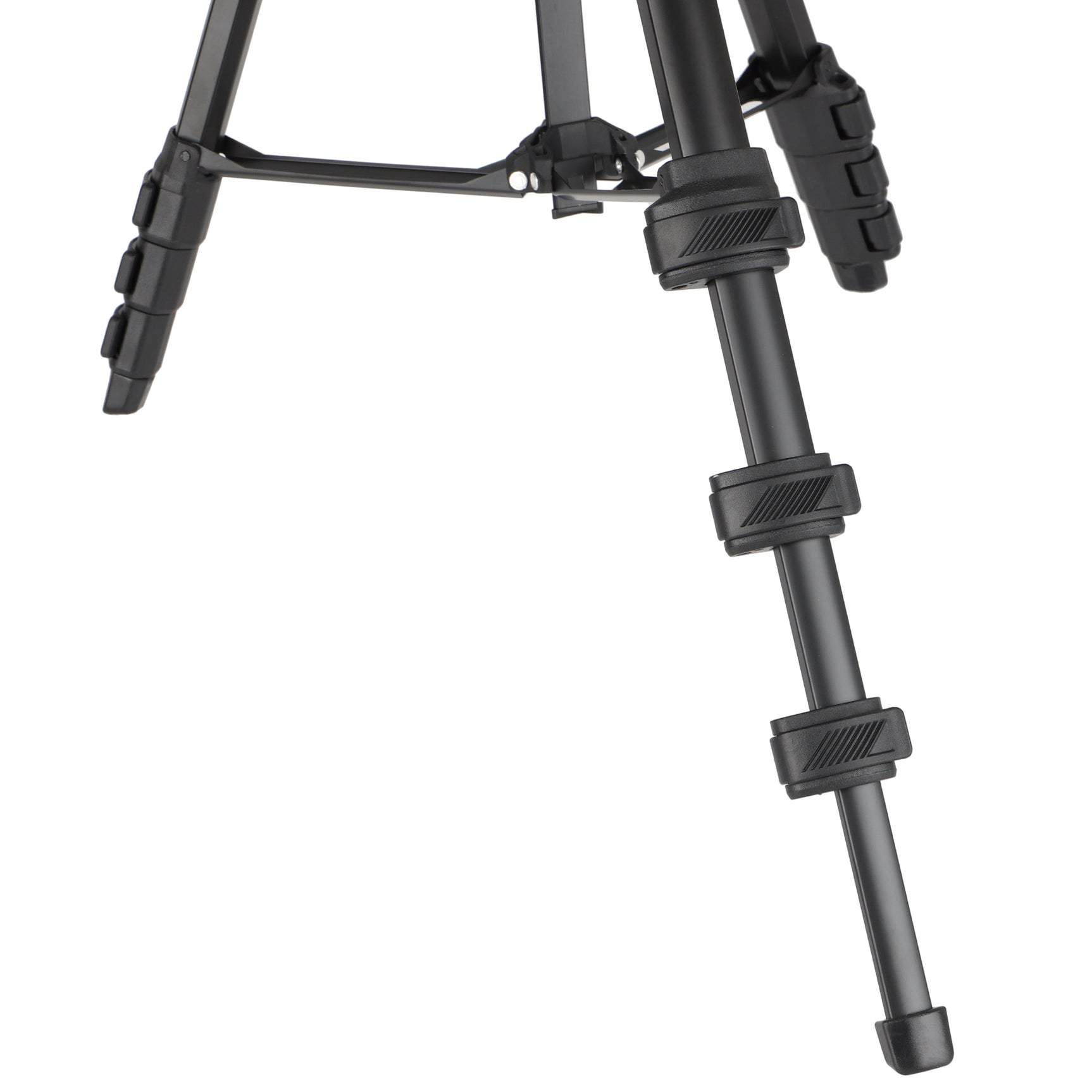 JUSINO leichtes Traveller Stativ 4 Segmente bis 139cm Aluminium 2,5kg belastbar