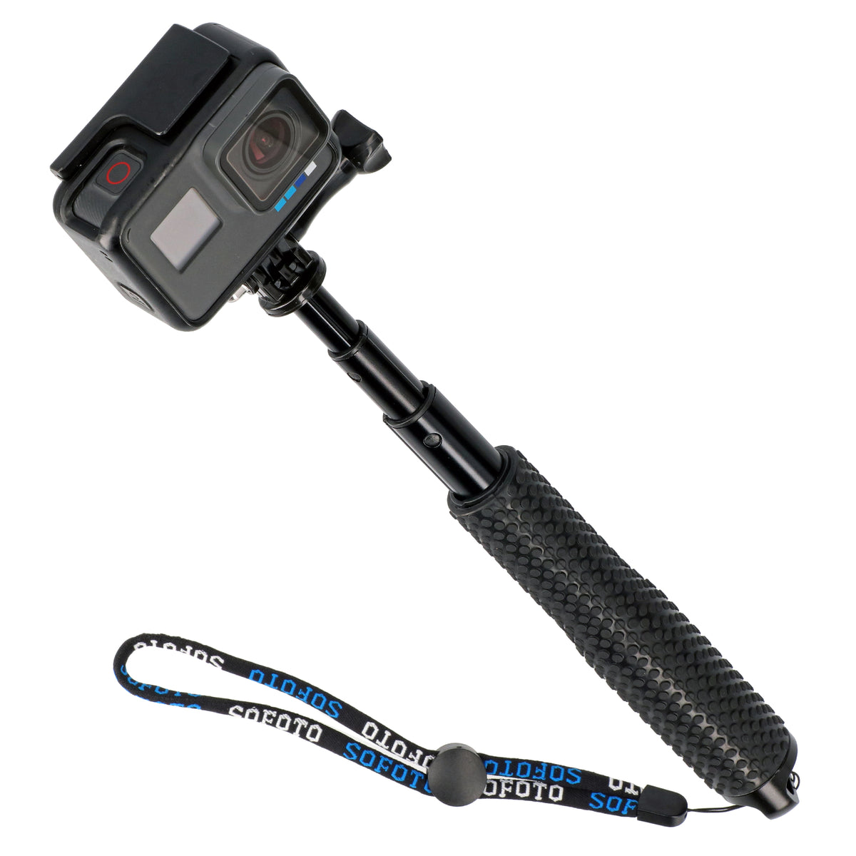 Selfie Stick ausziehbar 32,5cm 3 Sektionen rutschfest wasserfest für GoPro Action Cams