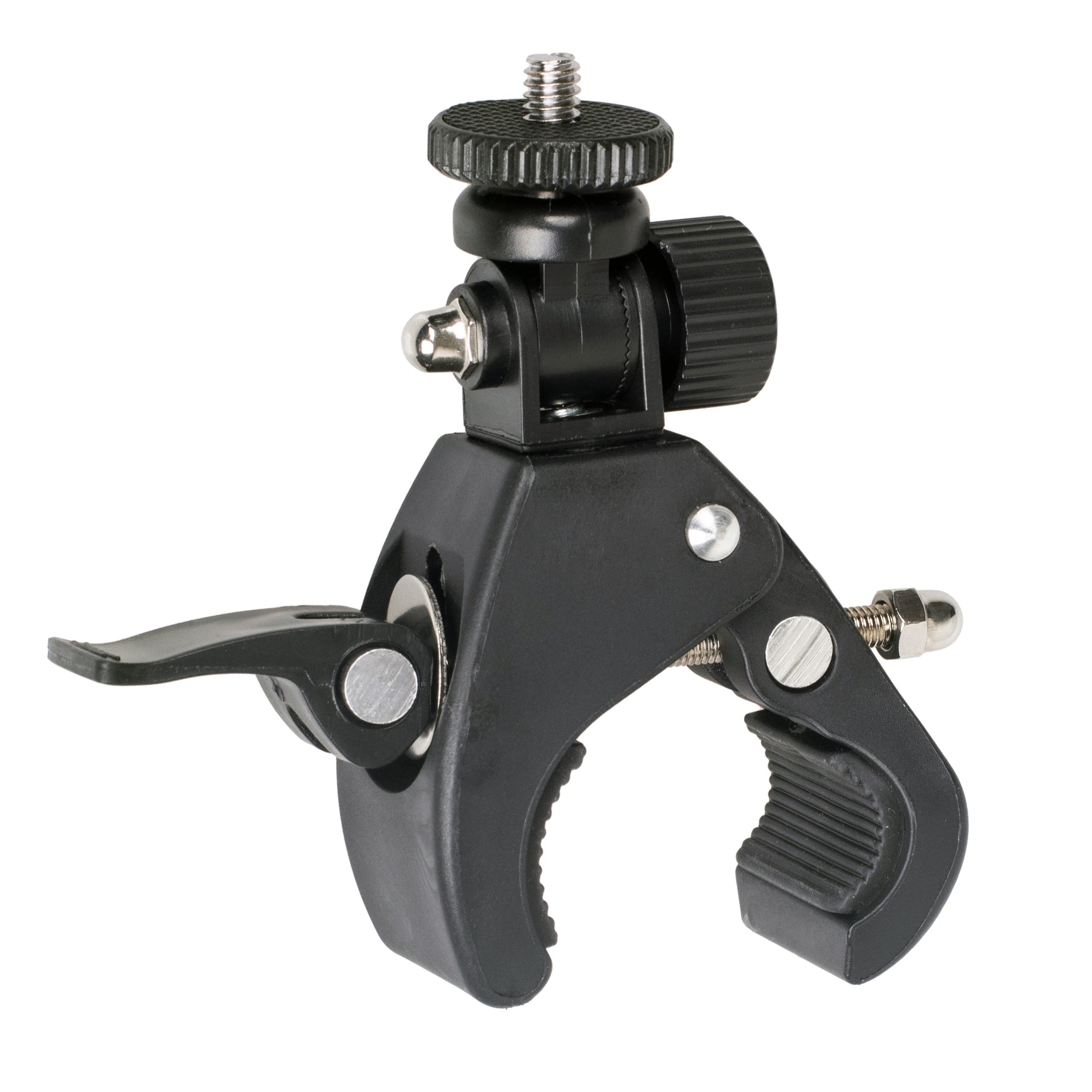 ayex Universal Stativklemme neigbarer 1/4 Zoll Mount Schraubzwinge gummierte Kontaktflächen