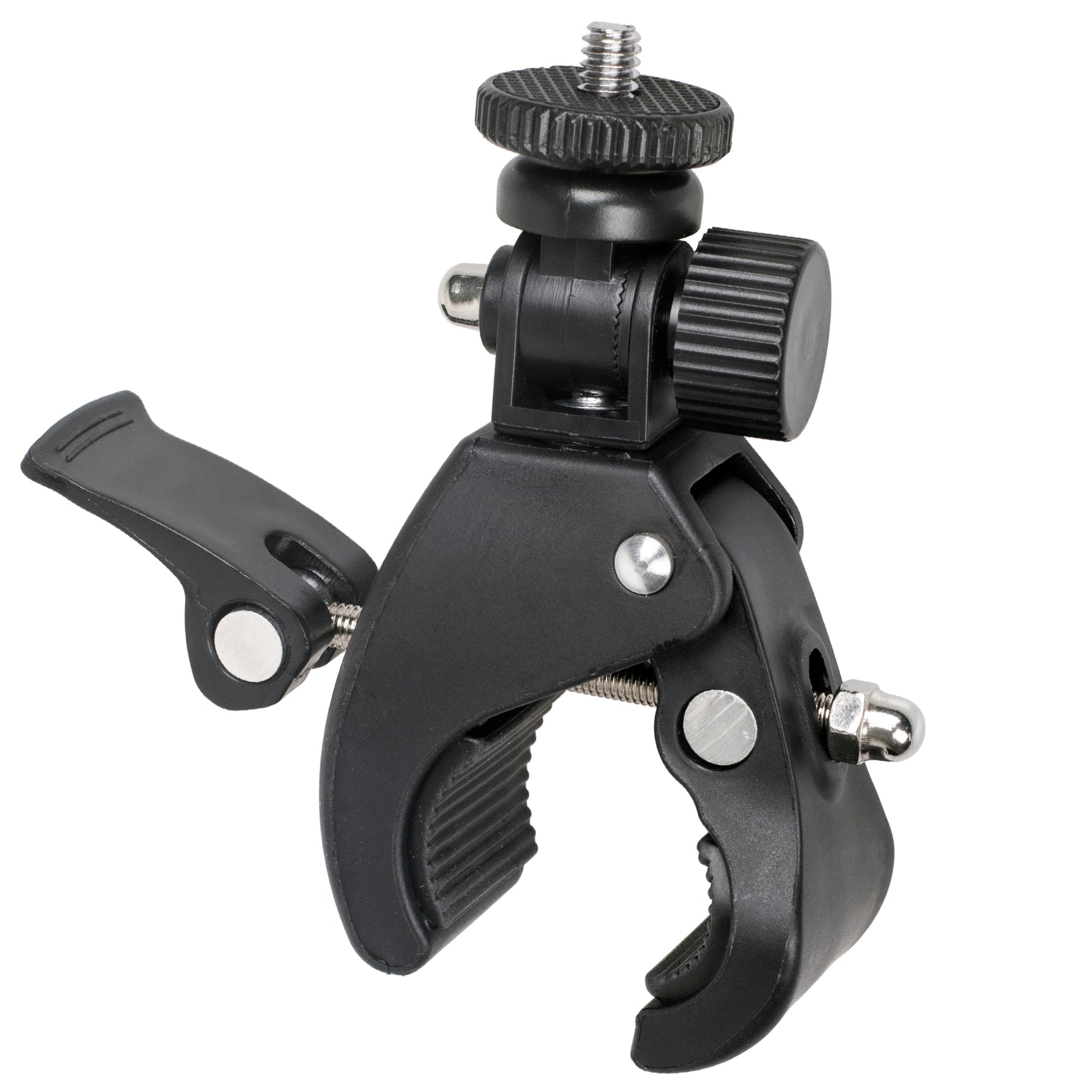 ayex Universal Stativklemme neigbarer 1/4 Zoll Mount Schraubzwinge gummierte Kontaktflächen
