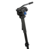 Video-Monopod mit Fluid-Kopf & Standspinne – 185cm Höhe, leicht & stabil, inkl. Tasche
