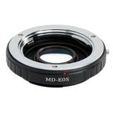 Objektivadapter für Sony/Minolta MD an Canon EOS + Korrektur-Linse