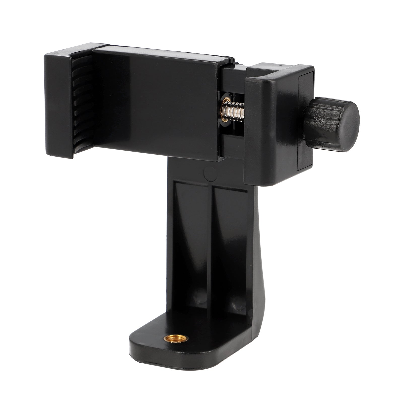 Drehbare Smartphone Halterung mit Schraubklemme & 360° Rotation - Universal Handy Stativhalter für Hochformat & Querformat (57–105 mm)