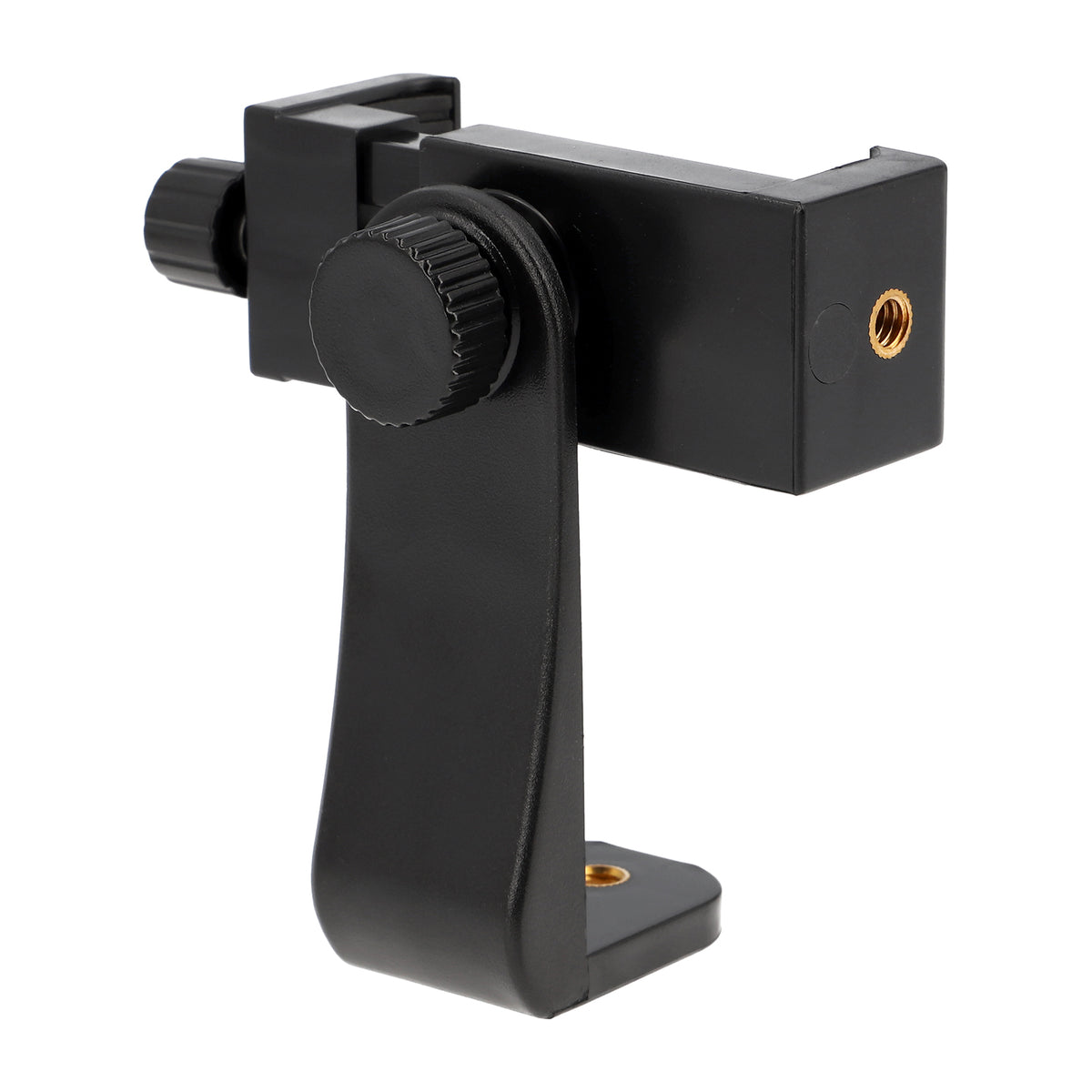 Drehbare Smartphone Halterung mit Schraubklemme & 360° Rotation - Universal Handy Stativhalter für Hochformat & Querformat (57–105 mm)
