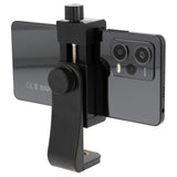 Drehbare Smartphone Halterung mit Schraubklemme & 360° Rotation - Universal Handy Stativhalter für Hochformat & Querformat (57–105 mm)