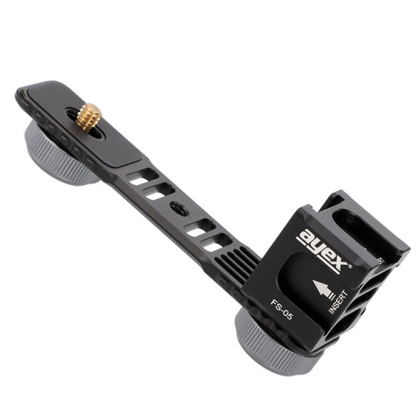ayex Blitzschiene mit rotierbaren Vierkopf-Multifunktions Cold-Shoe-Adapter eingebaute Rücklaufsperre