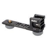 ayex Blitzschiene mit rotierbaren Vierkopf-Multifunktions Cold-Shoe-Adapter eingebaute Rücklaufsperre
