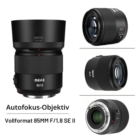 Meike 85mm F1.8 SE Mark II AF STM Objektiv für Canon EF Vollformat Porträtobjektiv