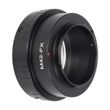 Objektivadapter für M42 Objektiv an Fuji FX Mount Kameragehäuse