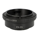 Objektivadapter Canon FD an Fuji FX Mount Kameragehäuse