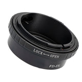Objektivadapter Canon FD an Fuji FX Mount Kameragehäuse