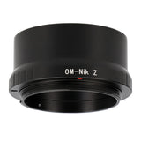 Objektivadapter Olympus OM Bajonett Objektive an Nikon Z Kameras OM-Z