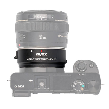 Highspeed Objektivadapter Canon EF an Sony E-Mount Dual Autofokus Phasenerkennung EF-NEX IV