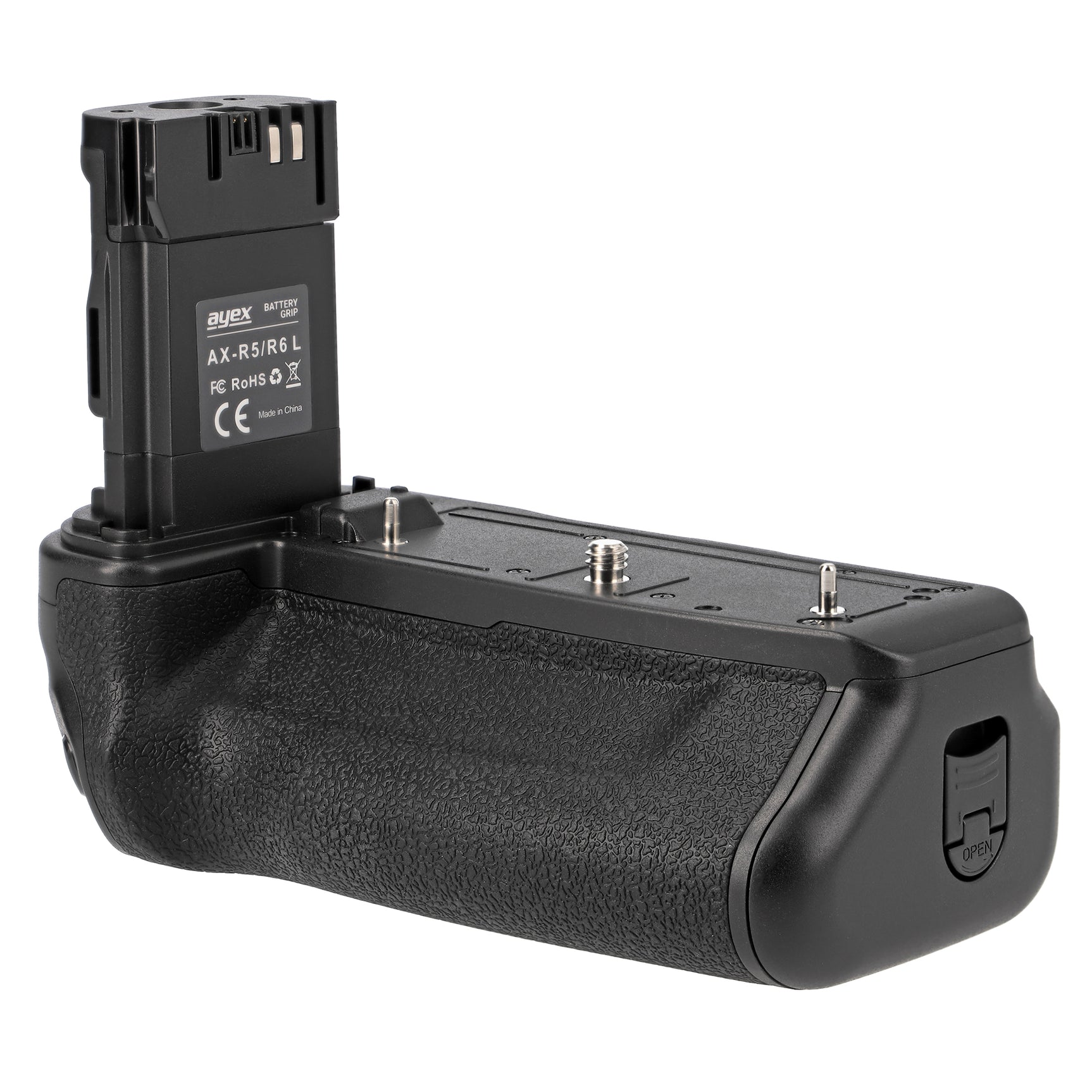 Batteriegriff für Canon EOS R5 R6 R6 Mark II wie BG-R10 Inkl. Timer-Fernauslöser + 2x LP-E6NH Akkus