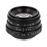 35mm F1.6 C-Mount Objektiv Silber/Schwarz - Manuelles APS-C Portrait- & Cine-Objektiv aus Metall