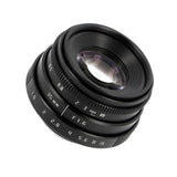 35mm F1.6 C-Mount Objektiv Silber/Schwarz - Manuelles APS-C Portrait- & Cine-Objektiv aus Metall