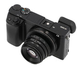 35mm F1.6 C-Mount Objektiv Silber/Schwarz - Manuelles APS-C Portrait- & Cine-Objektiv aus Metall