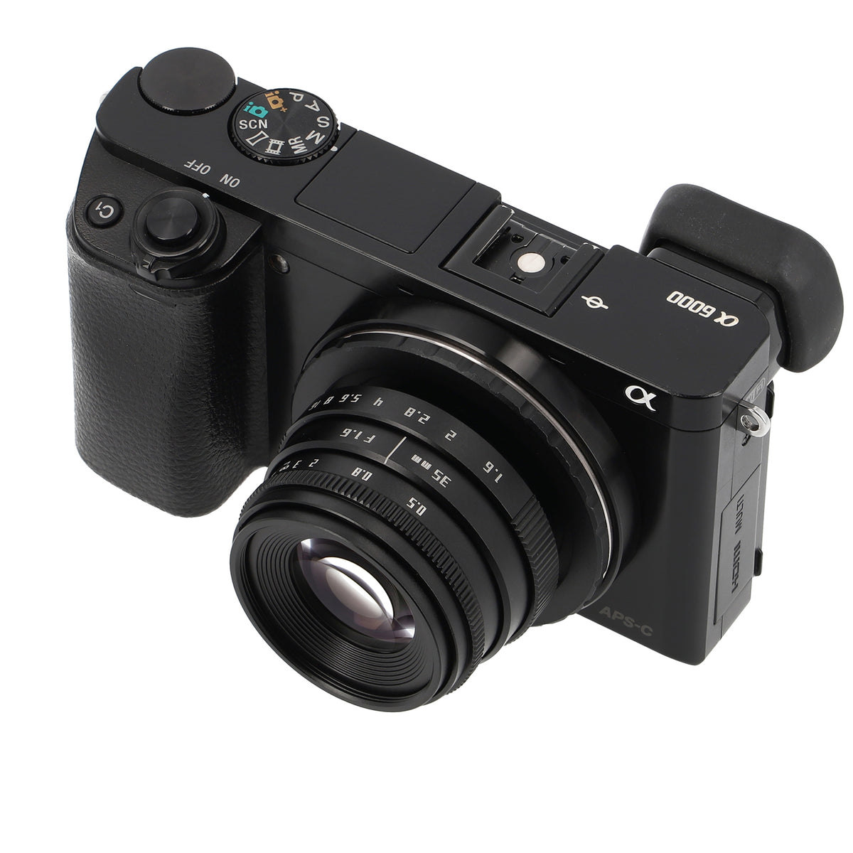 35mm F1.6 C-Mount Objektiv Silber/Schwarz - Manuelles APS-C Portrait- & Cine-Objektiv aus Metall