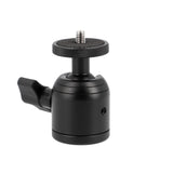 Mini Metall Kugelkopf 3/8 Zoll - Universal Kugelkopf mit 360° Drehung für Stativ & Zubehör