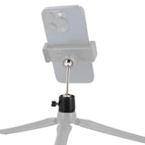 Mini Metall Doppel Kugelkopf mit kurzer Stange 1/4 und 3/8 Zoll Gewinde