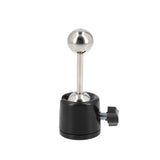 Mini Metall Doppel Kugelkopf mit kurzer Stange 1/4 und 3/8 Zoll Gewinde