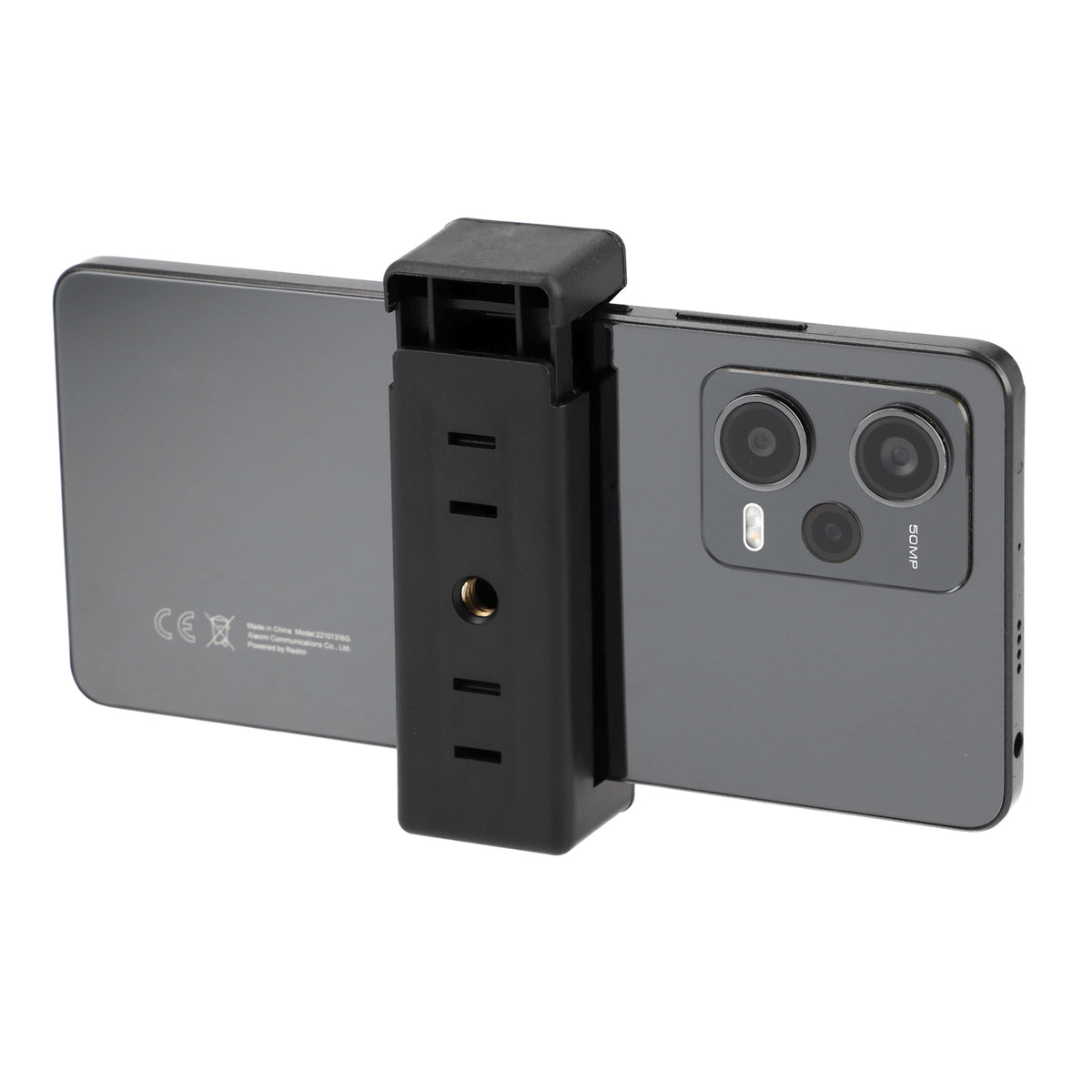 Universal Smartphone Halterung 1/4 Zoll Kompakter Handy Stativhalter für Tripod Hot Shoe & Selfie Stick 60-80mm