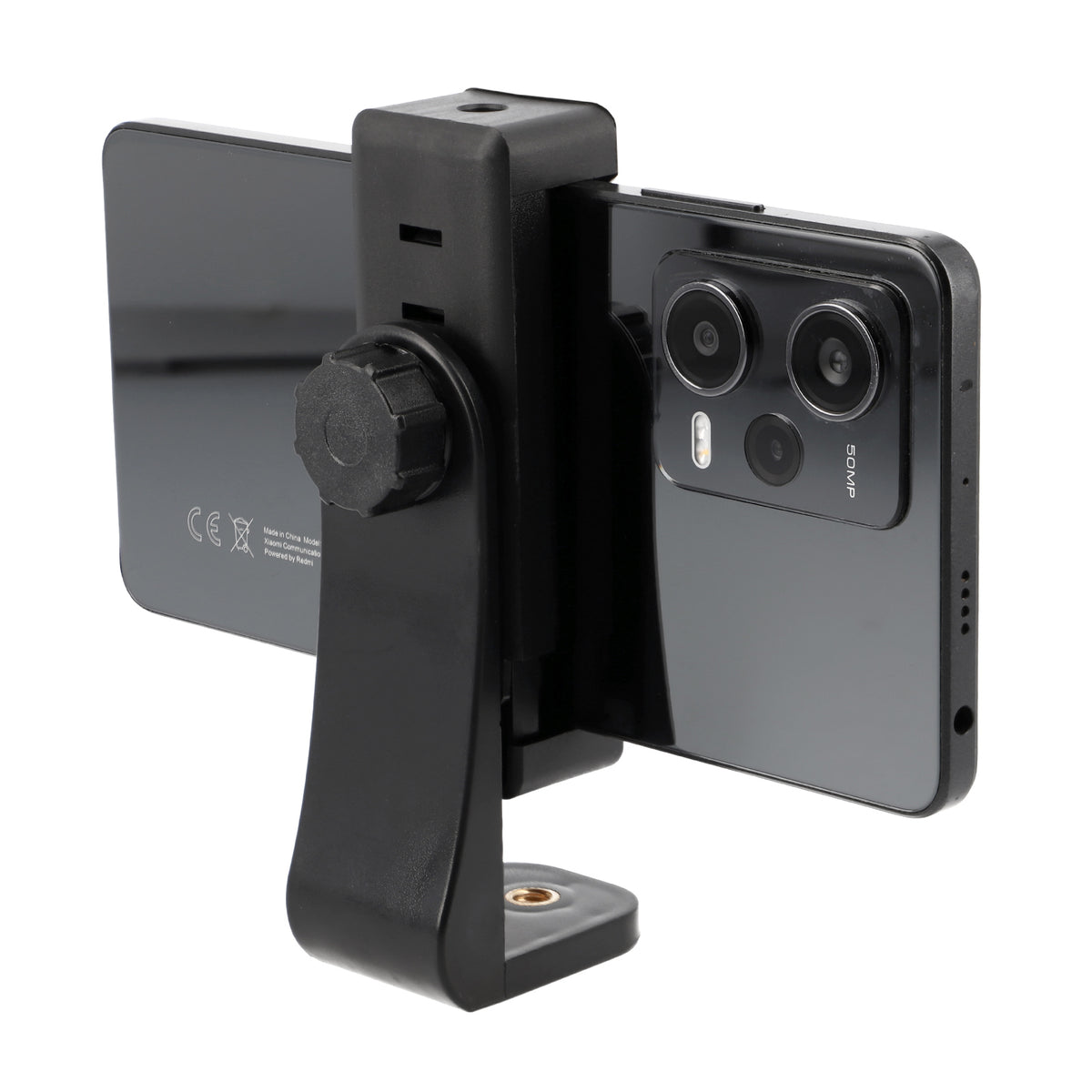 Drehbare Smartphone Halterung 360° Rotation & 1/4 Zoll Universal Handy Stativhalter Hochformat & Querformat 56-100mm