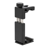 Metall Smartphone Halter Blitzschuh & 1/4 Zoll Robuster Handy Stativadapter für Mikrofon, LED-Licht & Vlogging